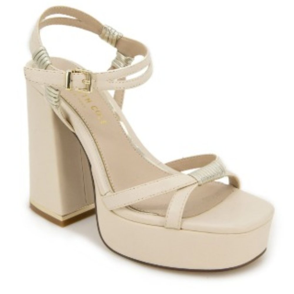 Dolly Ankle Strap Platform Block Heel Sandal